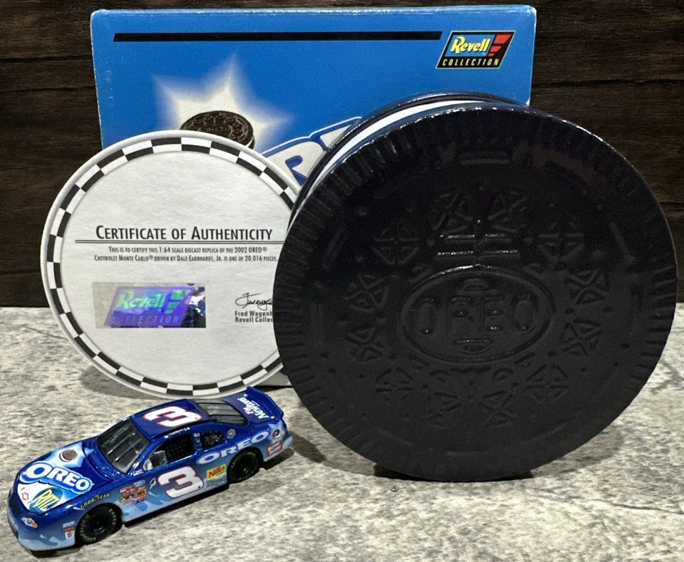 Dale Earnhardt Jr #3 2002 Oreo galleta en forma de lata 1/64 Revell Nascar diecast Foto 1 de 3