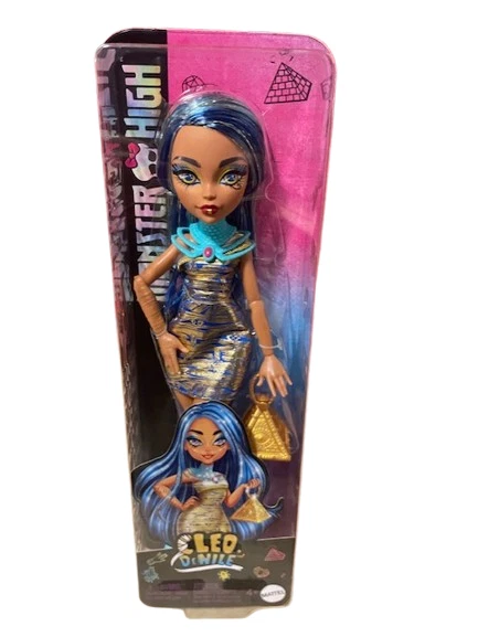 New Sealed Monster High CLEO DeNile Articulated Doll & Gold Pyramid Purse HXH95 - Image 1 of 2