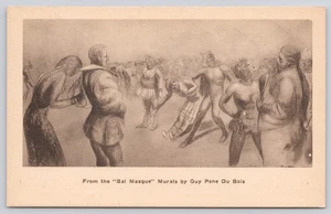 Von Bal Masque Wandbilder Guy Pene Du Bois Trödelladen NYC NY Kollotypie Postkarte - Bild 1 von 2