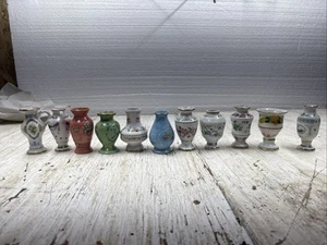 1982 Franklin Mint Flowers of the 11 Month Victorian Set of Porcelain Mini Vases - Bild 1 von 7