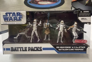 Star Wars The Clone Wars Battle Packs Obi-Wan Kenobi y 212º Batallón de Ataque - Imagen 1 de 9