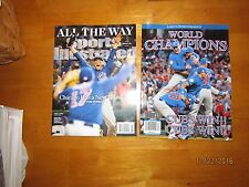 2-MAGAZINE LOT CHICAGO CUBS CHAMPIONS / SPORTS ILLUSTRATED AND LINDY'S SPORTS .