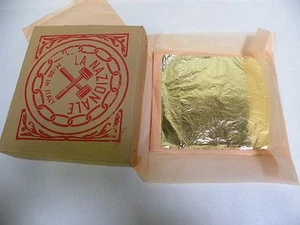 La Nazionale Italy Imitation Gold Loose Leaf 6.5"x 7.5" 50 Sheets Gilding (A5) - Picture 1 of 5