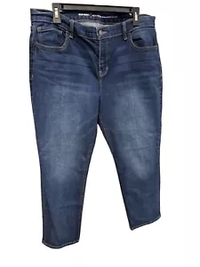 Jeans donna blu dritto ragazzo blu navy vecchio taglia 14R - Foto 1 di 6