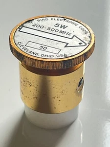 BIRD 5D PLUG IN ELEMENT SLUG 0 - 5 WATTS 200 - 500 MHz THRULINE 43 fcb20.42 - Picture 1 of 4