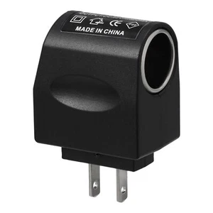 AC Wall Outlet To 12V DC Car Cigarette Lighter Converter Socket Adapter US Plug - Picture 1 of 11