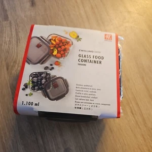 ZWILLING Glasdose Vorratsdose 1,1 L quadrat. aus Borosilikatglas BPA-frei dicht - Bild 1 von 4