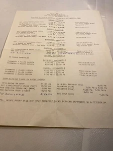 CBS Televison City Taping Schedule: Art Linkletter, The Lucy Show, Password 1966 - Picture 1 of 6