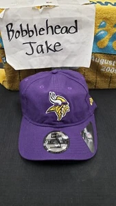 NWT MINNESOTA VIKINGS CAP HAT NEW ERA LOGO 9TWENTY 920 ADJUSTABLE STRAP PURPLE - Picture 1 of 5
