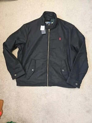 Polo Ralph Lauren Wool Blend Bomber Jacket Plaid Lined Full Zip Coat XLarge NWT  - Image 1 of 4