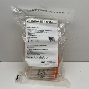 (50) Corning 430656 Round Bottom Self Standing Cryogenic 5mL Vial, EXPIRED 2024 - Picture 1 of 9