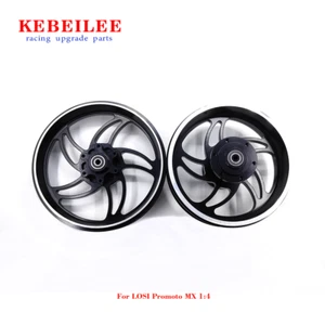 KEBEILEE CNC Alu Front & Rear Wheel Stormwheel Design For LOSI Promoto MX 1:4 - Picture 1 of 4