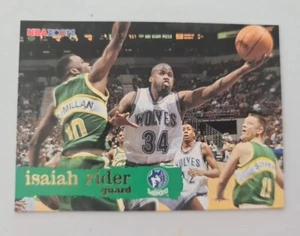 1995 NBA Hoops Isaiah Rider #98 Minnesota Timberwolves Basketball - Picture 1 of 2