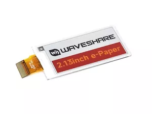 Raspberry Pi 250x122 2.13in E-Paper Raw Display Red/Yellow/Black/White Waveshare - Picture 1 of 6