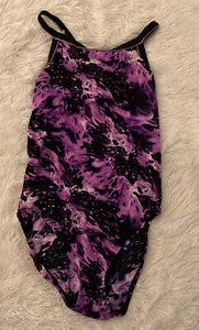 TYR Durafast One Piece Swimsuit Women’s Sz 34 Purple Tie Dye - Picture 1 of 7