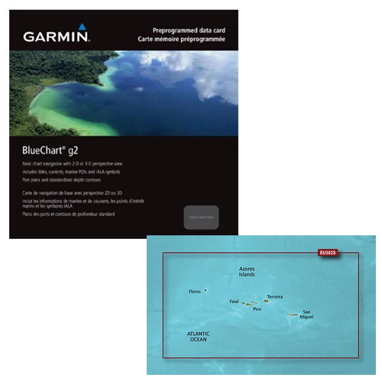 GARMIN Bluchart G2 - Isole Azzorre -SD/MICRO SD ART. 010-C0846-20 - Immagine 1 di 1