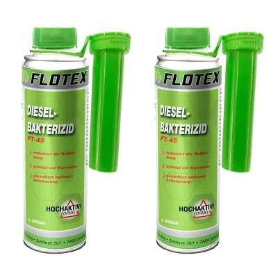 Flotex Diesel Bakterizid 2 x 250ml Desinfektion für Dieselmotoren, Heizölsysteme