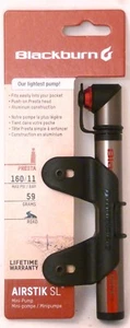 Blackburn Airstik SL Gray/Red Mini Pump 160 PSI Airstick - Picture 1 of 1