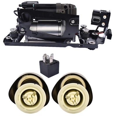 Air Suspension Compressor Pump+Valve+2*Air Spring bags For BMW 5 Series GT F07 - Image 1 of 4