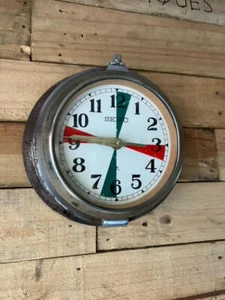 Seiko Salvaged Ships Radio Dial Clock Polished Marine Salvage - Picture 1 of 5