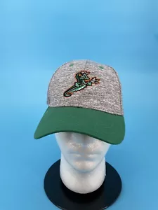 NORFOLK TIDES Snapback Hat Baseball Cap Gray Green MiLB Triton Minor League EUC - Picture 1 of 8
