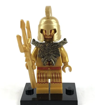 Lego Atlantis Temple Statue 7985 Poseidon The Golden King Minifigure - Image 1 of 4