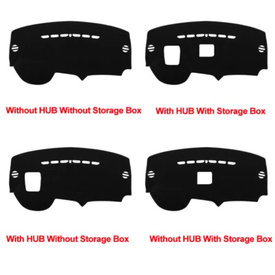 Car Dash Mat Dashboard Cover Carpet For Peugeot 3008 I 2008- 3013 2014 2015 2016 - Imagem 1 de 4