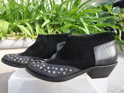 Golden Goose Deluxe Marca ASIA, Bota Cuero/Gamuza, Hecha a Mano Italia, Mujer 39 EUR Foto 1 de 4