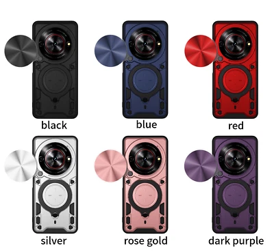 Funda rígida a prueba de golpes con lente deslizante blindada para cámara para ZTE nubia Focus 5G