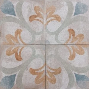 8.75 x 8.75 Jardin de Joie Genuine European Porcelain Wall Floor Weathered Tile - Picture 1 of 2