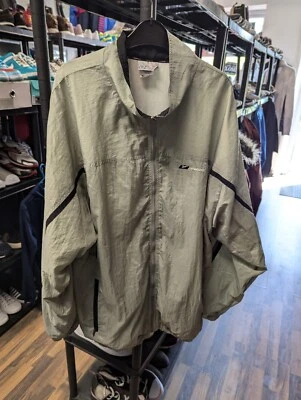 Vintage Reebok Shell Jacket Windbreaker In Light Green Khaki Colour Very Clean  - Image 1 of 4
