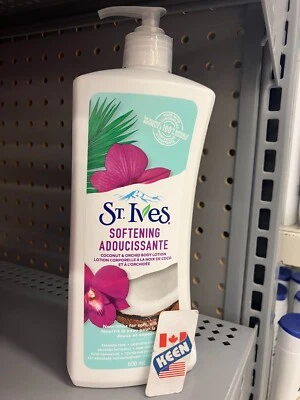 St Ives Coconut Milk & Orchid Softening Body Lotion, 600ml, Fresh - Image 1 of 4