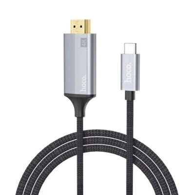 Кабель Hoco (UA13) USB-C на HDMI 180 см - серый - Изображение 1 из 4