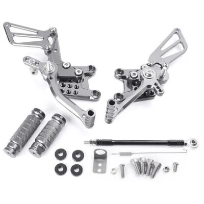 Rearset Footpegs Rear Set Shift CNC Aluminum Fit Suzuki GSXR600 / GSXR750 96-05 - Imagem 1 de 4