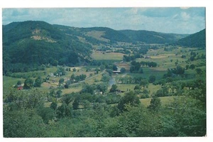 Aerial View A BEAUTIFUL VALLEY Somewhere Possibly In New York Postcard NY - Picture 1 of 2