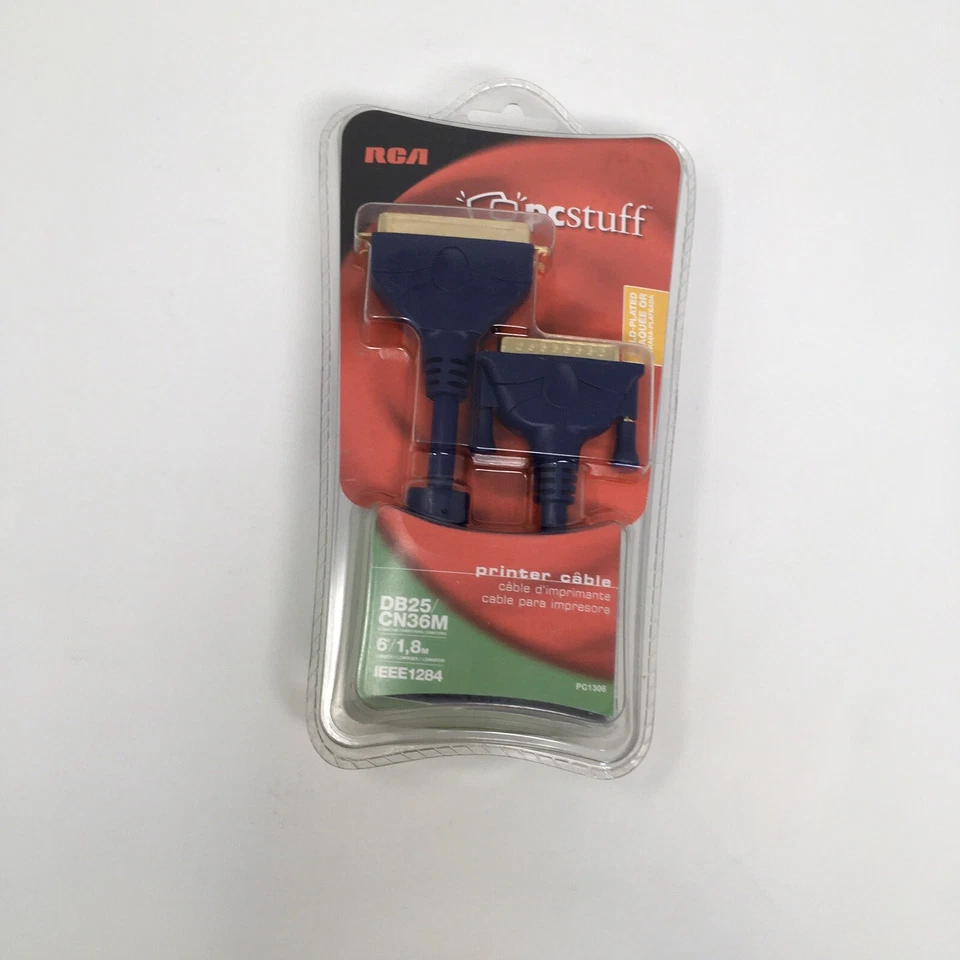 RCA PC1306 IEEE 1284 Printer Cable (6 ft) - Image 1 of 4