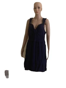 women dress Women Eyelet Trim Front Tie Dress - Picture 1 of 5