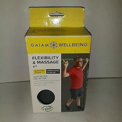 Gaiam Wellbeing Flexibility & Massage Kit Exercise Ball Soothes Sore Muscles  - Image 1 of 1