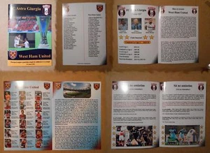 Astra Giurgiu v West Ham United 18 Aug 2016 Europa League 2016-17 (PLEASE READ). - Picture 1 of 1