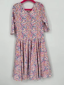 Dotdotsmile Girls Dress Size 8/10 Multi Color Sprinkles Print New With Tags - Picture 1 of 6