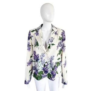 NWT LIBERTINE LILAC GARDEN LINEN SHORT JACKET LARGE L - Picture 1 of 11