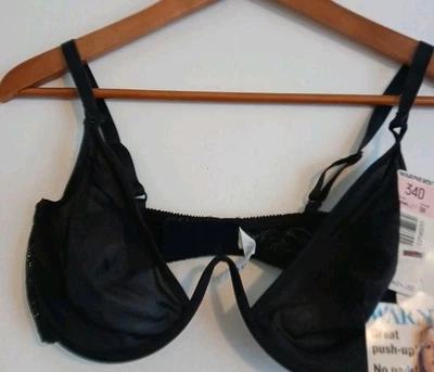 Sujetador de Colección Warner’s Bodysational Sin Aros Sin Forro Semi Transparente Negro Estilo 2890 34D Foto 1 de 4