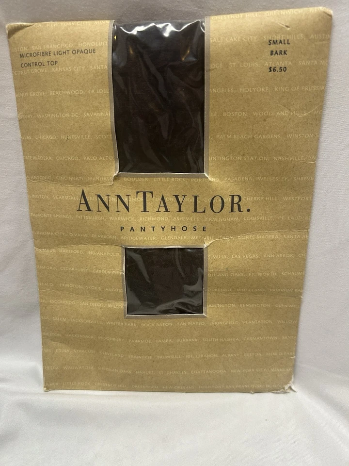 Ann Taylor Pantyhose Size Small Bark Color Sheer Control Top with Lycra NEW - Imagem 1 de 4