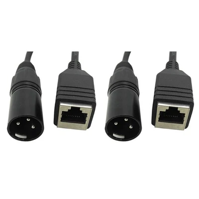 2X Adapter Converter  Cable Extension Cable XLR 3 Pin to RJ45 6688 - Image 1 of 4
