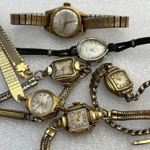 RELOJ de cóctel vintage para damas lote solo piezas - Tiara Gruen Bulova Waltham RGP - Imagen 1 de 4
