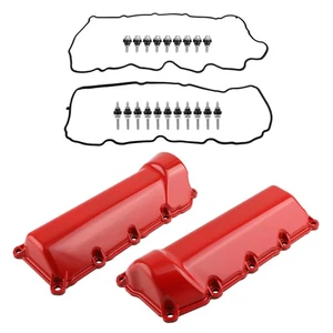 2x Aluminum Engine Valve Cover For Jeep Liberty 3.7L 2002-2012 Ram 1500 11-12 - Picture 1 of 19