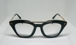 Tom Ford Anna-02 TF575 001 Frames – 49▸20▸140 – Black/Gold – Made in Italy - Picture 1 of 9