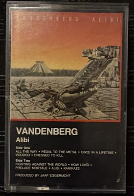 Adrian Vandenberg - Alibi Cassette Tape 1985 Dutch Heavy Metal Whitesnake - Image 1 of 4