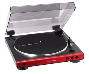 Audio Technica Full Auto Record Player Red AT-LP60X RD Genuine Japan Direct - Picture 1 of 8