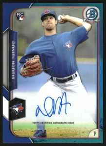 2015 Bowman Chrome Rookie Autographs Blue Refractors #BCARDN Daniel Norris/150 - Picture 1 of 2